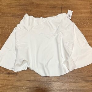 Athletic White Skirt